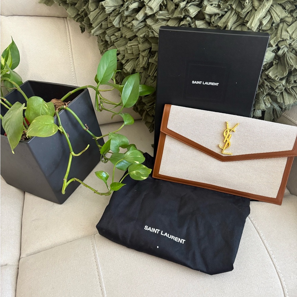 YSL uptown clutch